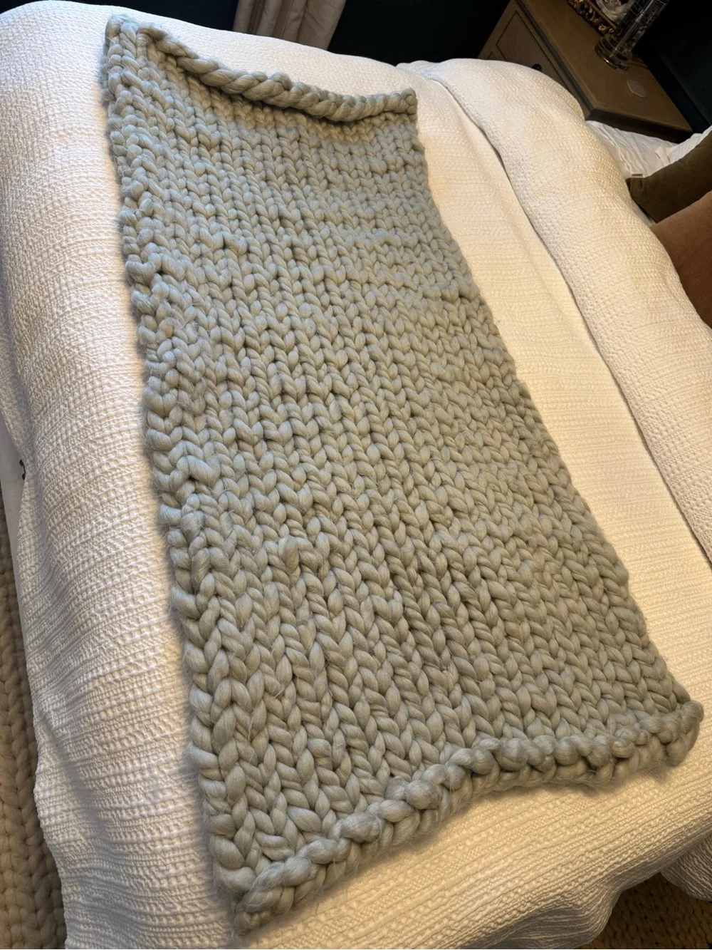 RH Baby & Child Chunky Hand-Knit Stroller Blanket